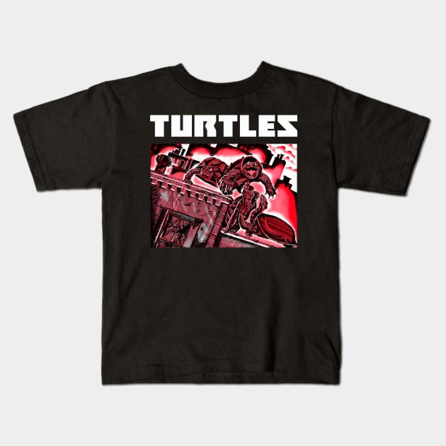 Turtles Kids T-Shirt by Rubtox